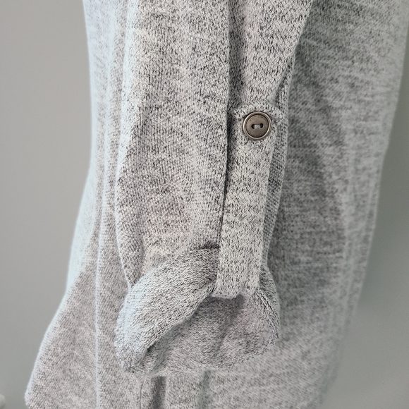 🍉 Cherish Gray Hoodie Longsleeve Shirt Small - Picture 2 of 4